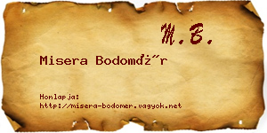 Misera Bodomér névjegykártya